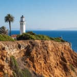 Beautiful Landscape of Point Vicente Lighthouse. Rancho Palos Verdes, California