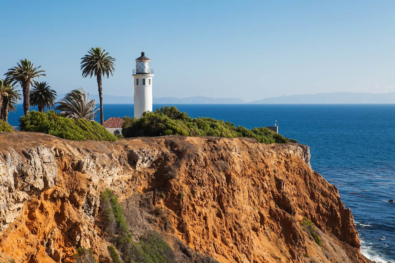 Beautiful Landscape of Point Vicente Lighthouse. Rancho Palos Verdes, California